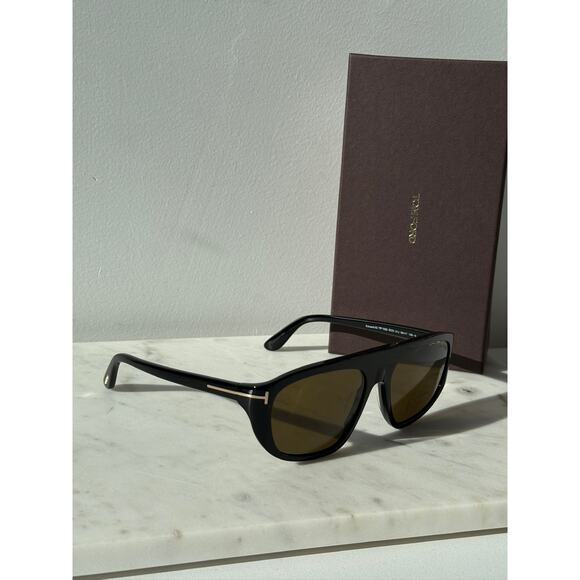 NEW Tom Ford Edward FT1002 Sunglasses in Black - Picture 4 of 6